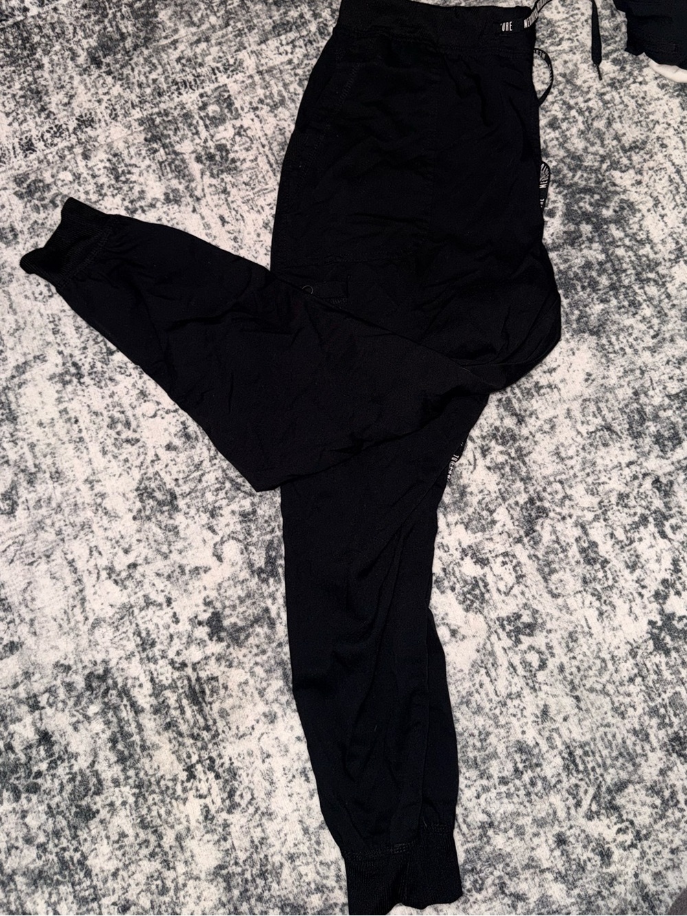 Med Couture Black Track Jogger Pants